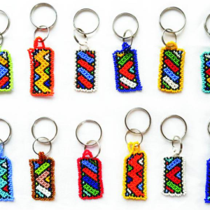Beaded Key Ring Mini Ethnic