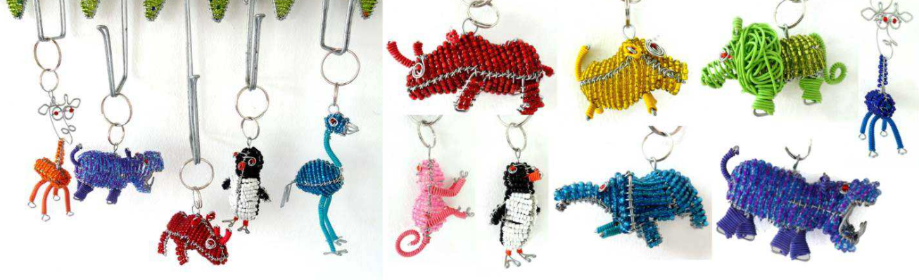 Beaded Key Ring 3D Scooby Animal