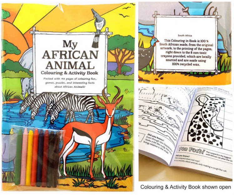 African Animal Colouring & Activity Book