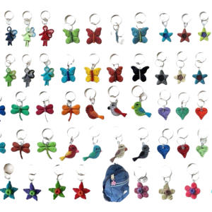 Beaded Key Ring Plain Scooby Assorted Mini