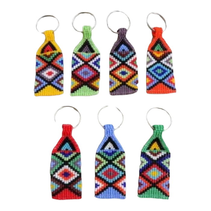 Beaded Key Ring Diamond