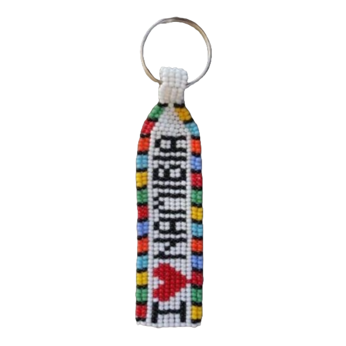 Beaded Key Ring I Love Namibia