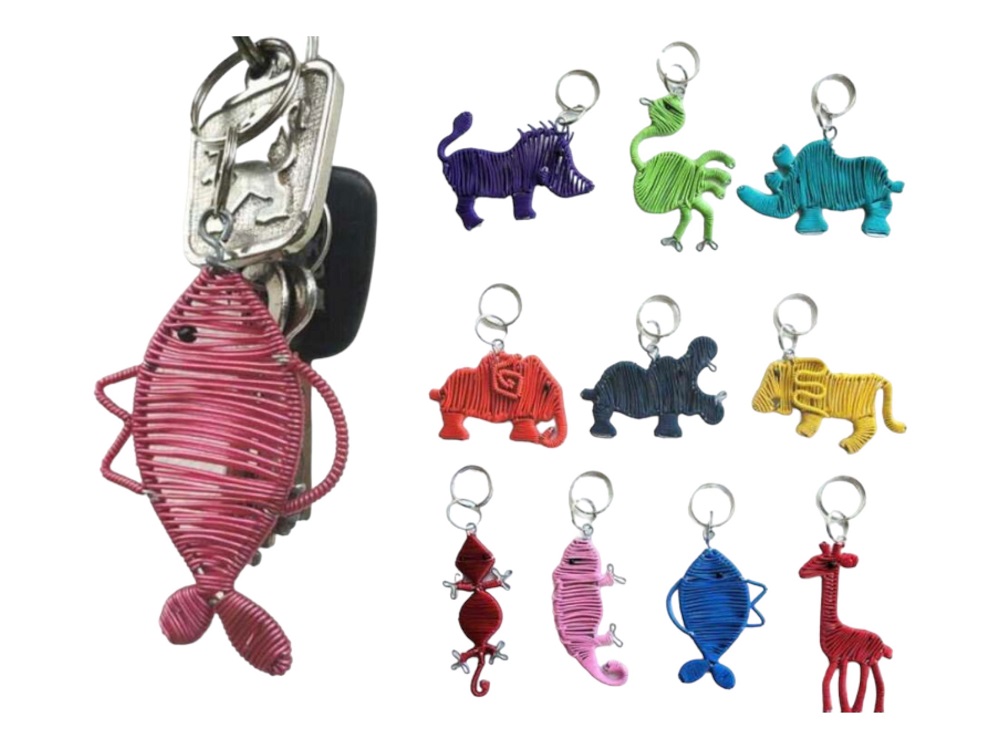 Plain Scooby Animal Keyring Assorted