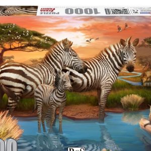 Zebra Family 1000pc Puzzle