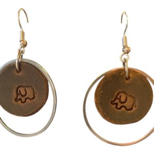 Brittany Leather Hoop Earrings