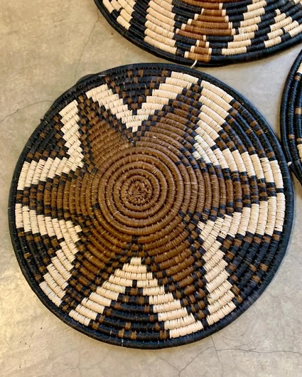 Authentic Handmade Zulu Baskets Imbenge from South Africa 3 pieces 35cm to 40cm - Image 5